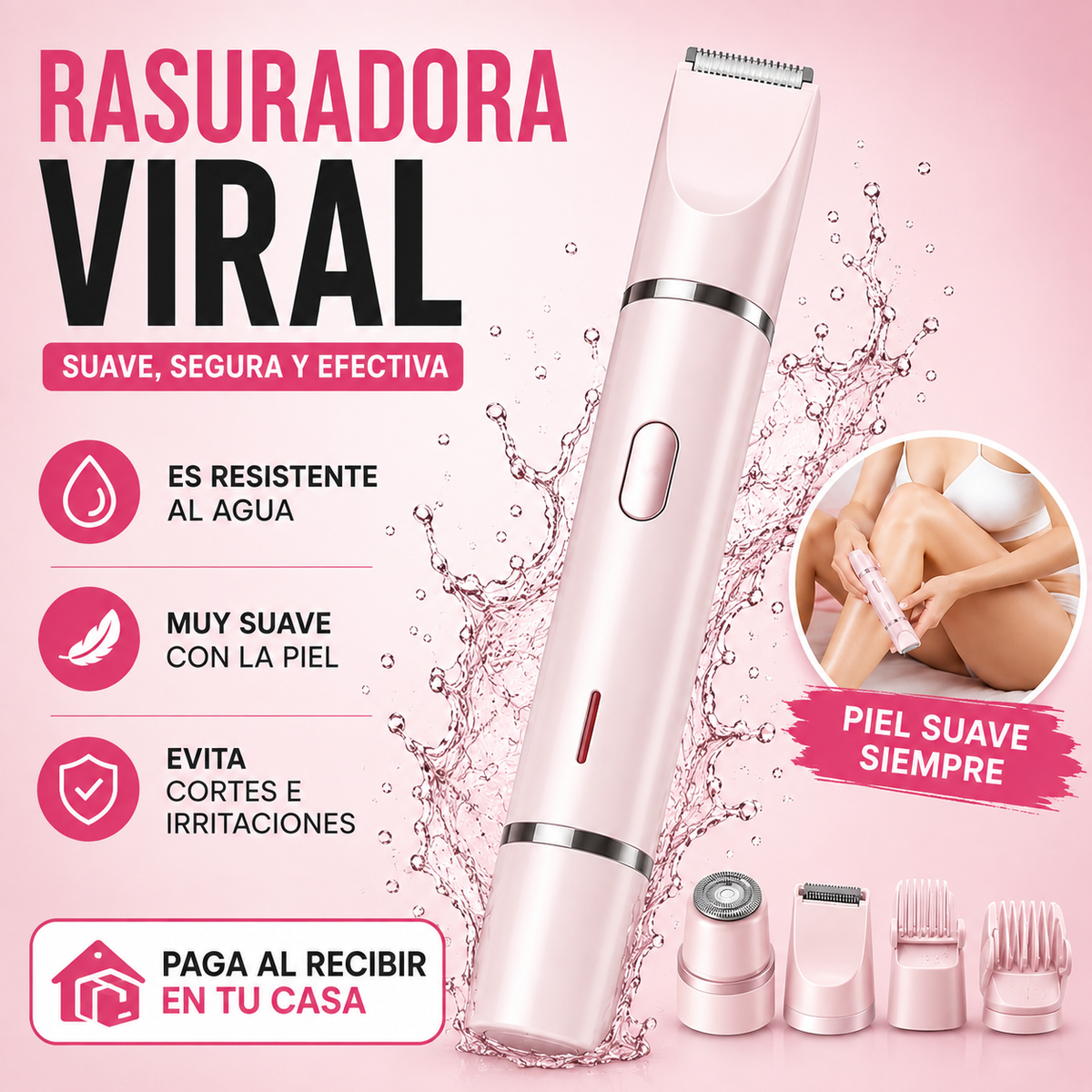 Rasuradora Bikini VIRAL 👙 | Resistente al agua y recargable